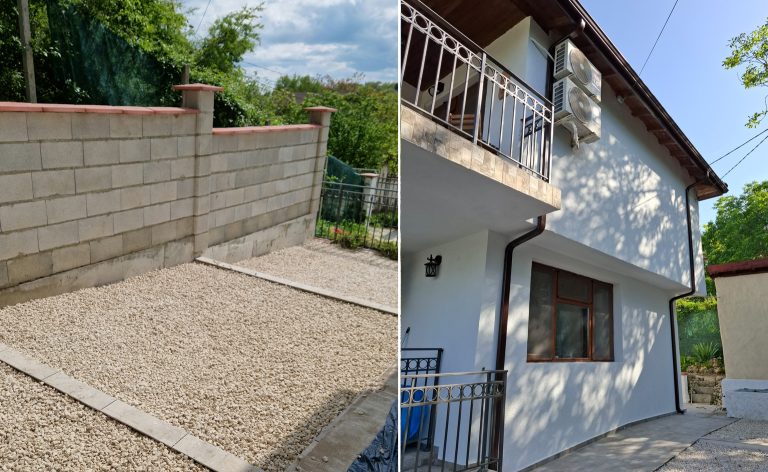 Zaun und Garten in Belite Skali, Baltschik